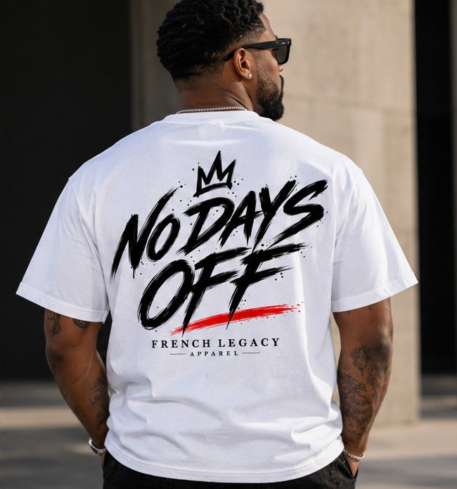 No Days Off graphic tee