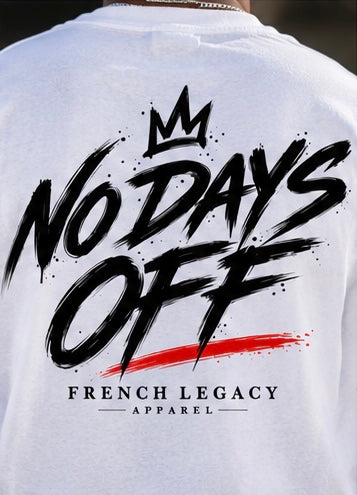 No Days Off graphic tee