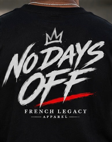 No Days Off graphic tee