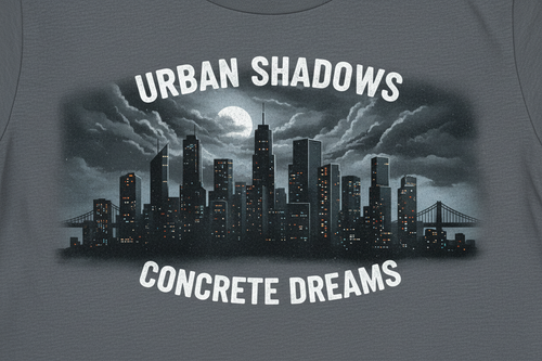 Legends Never Sleep city skyline graphic tee design